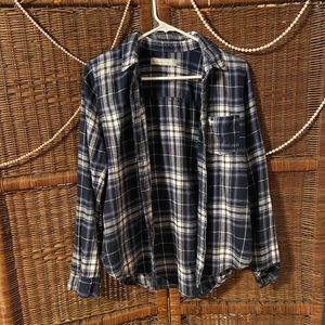 Abercrombie & Fitch Navy Blue  Flannel